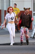 BELLA THORNE Leaves Body Electric Tattoo Shop in West Hollywood 10/10/2017