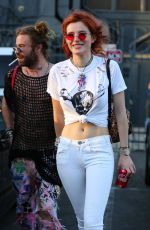 BELLA THORNE Leaves Body Electric Tattoo Shop in West Hollywood 10/10/2017