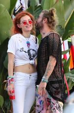 BELLA THORNE Leaves Body Electric Tattoo Shop in West Hollywood 10/10/2017
