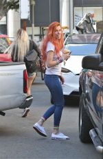 BELLA THORNE Out and About in Los Angeles 10/02/2017