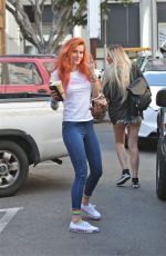 BELLA THORNE Out and About in Los Angeles 10/02/2017