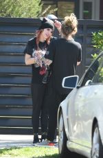 BELLA THORNE Out and About in Los Angeles 10/08/2017