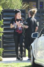 BELLA THORNE Out and About in Los Angeles 10/08/2017