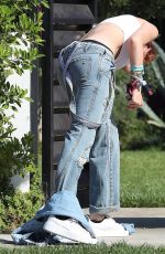 BELLA THORNE Out and About in Los Angeles 10/18/2017