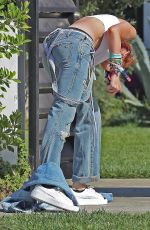 BELLA THORNE Out and About in Los Angeles 10/18/2017