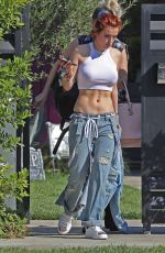 BELLA THORNE Out and About in Los Angeles 10/18/2017