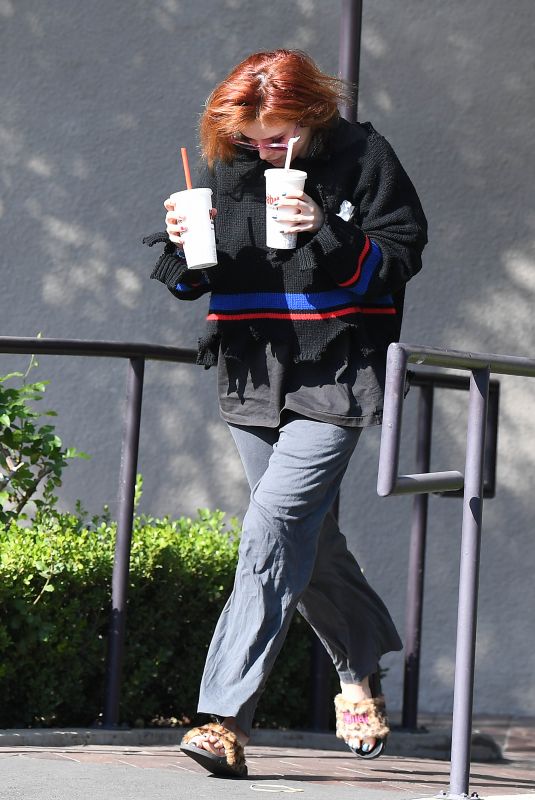 BELLA THORNE Out for Coffee in Los Angeles 10/12/2017