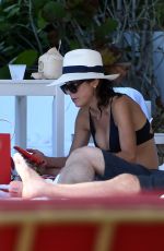 BETHENNY FRANKEL in Bikini at a Pool in Miami 10/08/2017