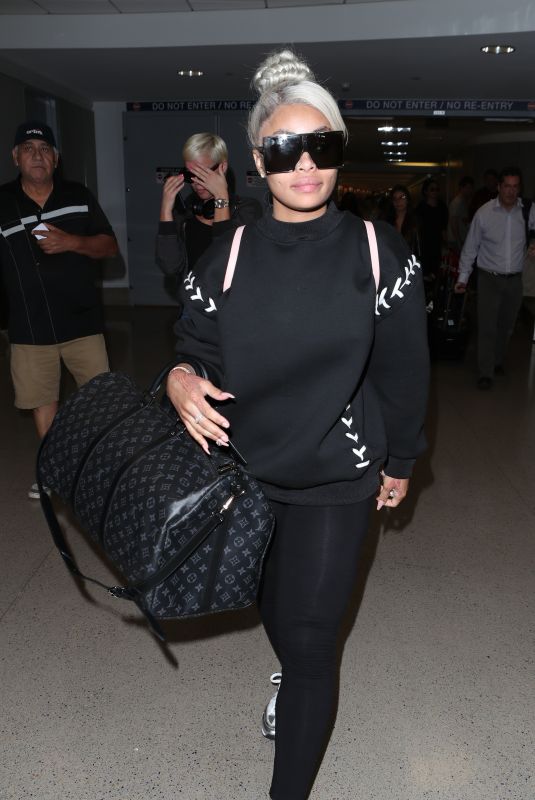 BLAC CHYNA at Los Angeles International Airport 10/09/2017