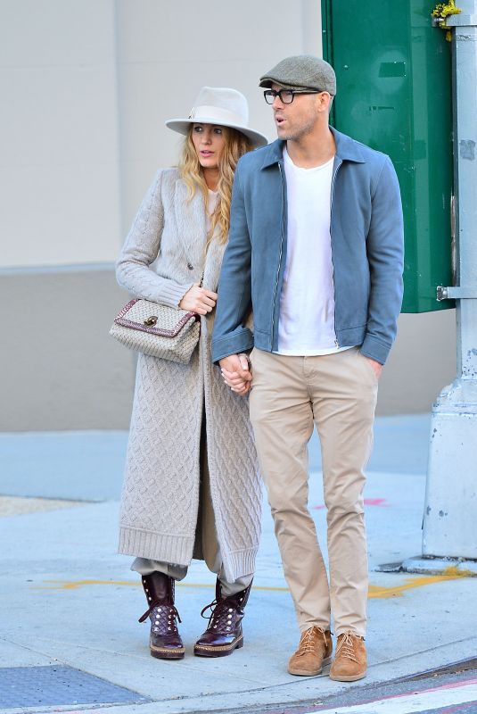 BLAKE LIVELY and Ryan Reynolds Out in New York 10/17/2017