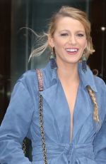 BLAKE LIVELY Arrives at a Office Building in New York 10/16/2017