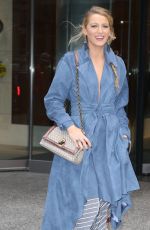 BLAKE LIVELY Arrives at a Office Building in New York 10/16/2017