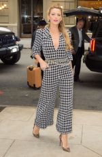 BLAKE LIVELY Leaves Her Hotel in New York 10/16/2017