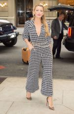 BLAKE LIVELY Leaves Her Hotel in New York 10/16/2017