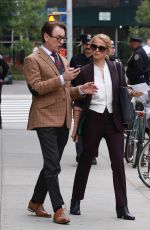 BOJANA NOVAKOVIC on the Set of Instinct in New York 10/13/2017