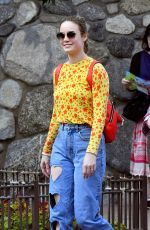 BRIE LARSON and Alex Greenwald Out in Disneyland 10/19/2017