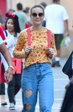 BRIE LARSON and Alex Greenwald Out in Disneyland 10/19/2017