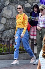 BRIE LARSON and Alex Greenwald Out in Disneyland 10/19/2017