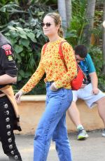 BRIE LARSON and Alex Greenwald Out in Disneyland 10/19/2017