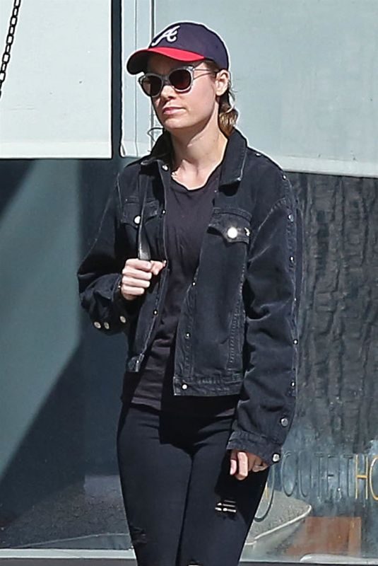 BRIE LARSON Out for Lunch at Cheebo in West Hollywood 10/11/2017