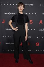 BRITTANY ALLEN at Jigsaw Premiere in Los Angeles 10/25/2017