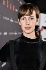 BRITTANY ALLEN at Jigsaw Premiere in Los Angeles 10/25/2017