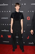 BRITTANY ALLEN at Jigsaw Premiere in Los Angeles 10/25/2017