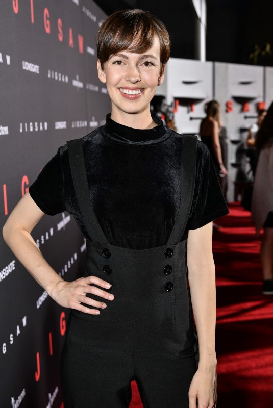 BRITTANY ALLEN at Jigsaw Premiere in Los Angeles 10/25/2017