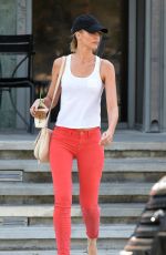 BROOKE BURNS in Tights Heading to Starbucks in Los Angeles 10/18/2017