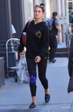 BROOKE SHIELDS Heading to a Gym in New York 10/03/2017