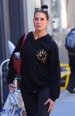 BROOKE SHIELDS Heading to a Gym in New York 10/03/2017