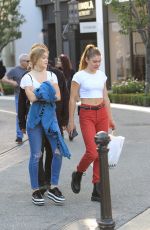CAMBRIE and FAITH ANNE SCHRODER Out Shopping at The Grove in Hollywood 10/13/2017