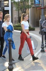 CAMBRIE and FAITH ANNE SCHRODER Out Shopping at The Grove in Hollywood 10/13/2017