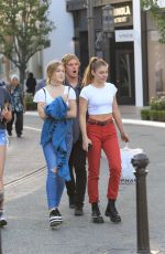 CAMBRIE and FAITH ANNE SCHRODER Out Shopping at The Grove in Hollywood 10/13/2017