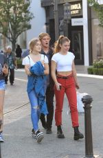 CAMBRIE and FAITH ANNE SCHRODER Out Shopping at The Grove in Hollywood 10/13/2017