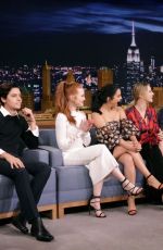 CAMILA MENDES, LILI REINHART and MADELAINE PETSCH at Tonight Show Starring Jimmy Fallon in New York 10/03/2017