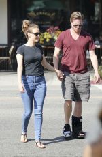 CAMILLA LUDDINGTON and Matthew Alan Out and About in Los Angeles 10/13/2017