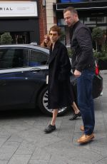 CARA DELEVINGNE Arrives at Global Radio in London 10/04/2017