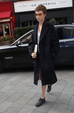 CARA DELEVINGNE Arrives at Global Radio in London 10/04/2017
