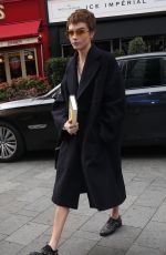 CARA DELEVINGNE Arrives at Global Radio in London 10/04/2017