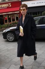 CARA DELEVINGNE Arrives at Global Radio in London 10/04/2017