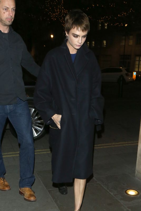 CARA DELEVINGNE Leaves Her Book Signing at Waterstones in London 10/04/2017
