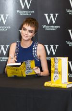 CARA DELEVINGNE Signing Her Book Mirror, Mirror at Waterstones Piccadilly in London 10/04/2017