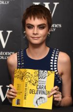 CARA DELEVINGNE Signing Her Book Mirror, Mirror at Waterstones Piccadilly in London 10/04/2017