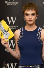 CARA DELEVINGNE Signing Her Book Mirror, Mirror at Waterstones Piccadilly in London 10/04/2017