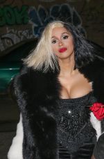 CARDI B Arrives at a Halloween Party in New York 10/30/2017