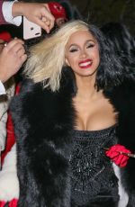 CARDI B Arrives at a Halloween Party in New York 10/30/2017