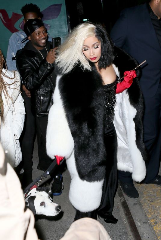 CARDI B Arrives at a Halloween Party in New York 10/30/2017