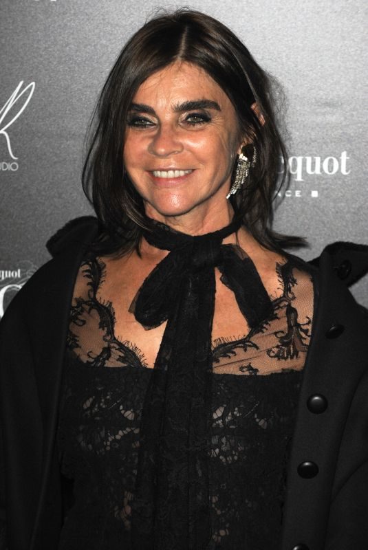 CARINE ROITFELD at Veuve Clicquot Widow Series VIP Launch Party in London 10/19/2017