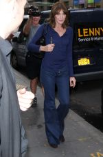 CARLA BRUNI Arrives at Today Show in New York 10/10/2017